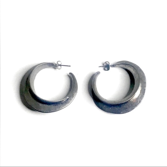 💎 Hoop statement earrings - Picture 1 of 8
